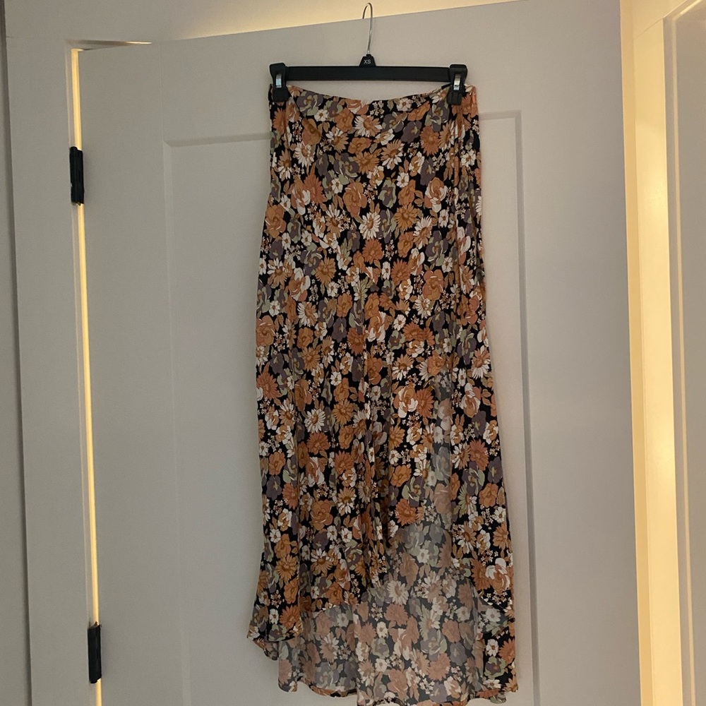 Mink pink midi skirt